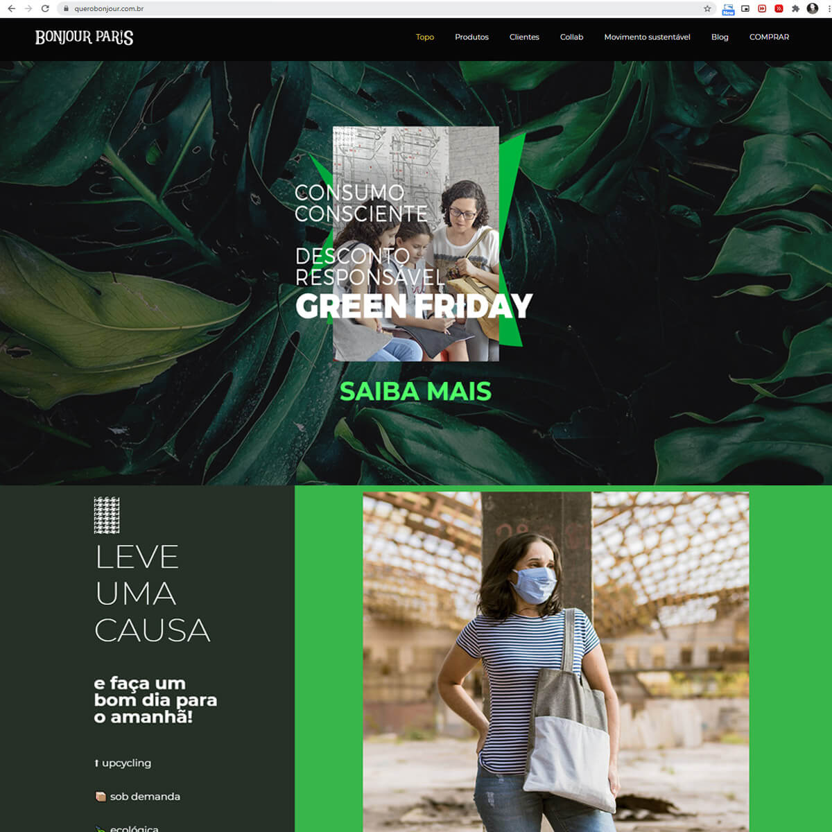 Danielle Gracioso Graphic Designer Vancouver BC Canada – Bonjour Paris institutional site