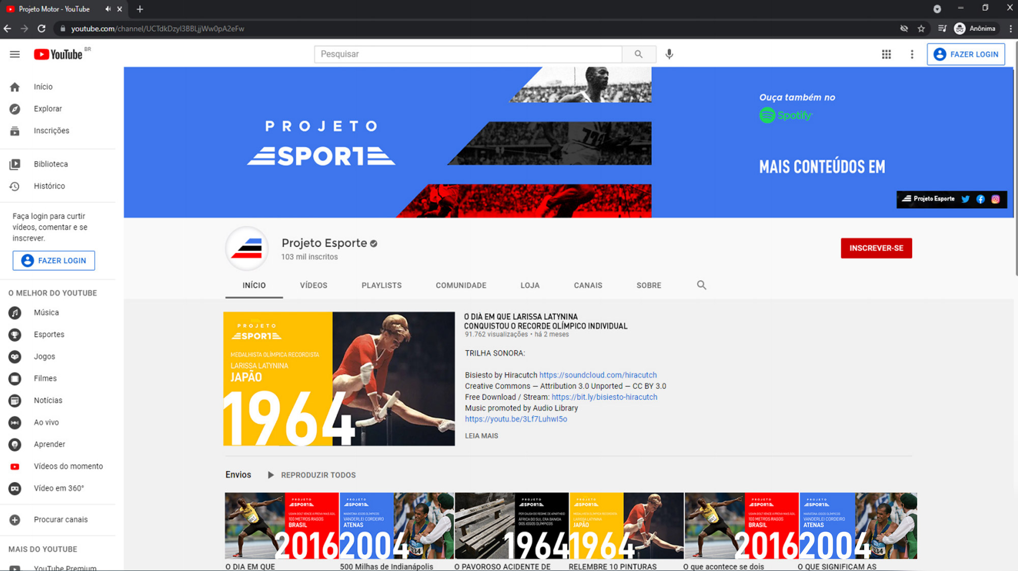 Danielle Gracioso Graphic Designer Vancouver BC Canada – Projeto Esporte Cover Youtube